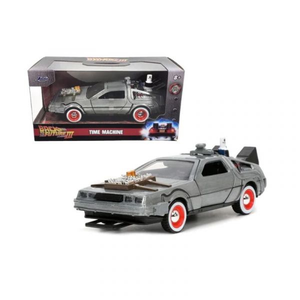 Jada Toys Back to The Future III Diecast Model 1/32 DeLorean Time Machine