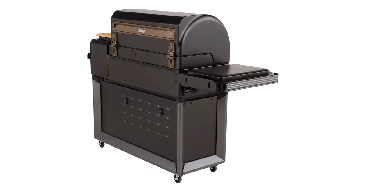 TraegerTimberline XL Pellet Grill barbecue  (Zwart, WiFIRE, touchscreen, inductiekookplaat aan zijkant)