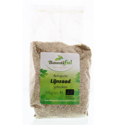 Bountiful Lijnzaad Gebroken Bio (400 gr)