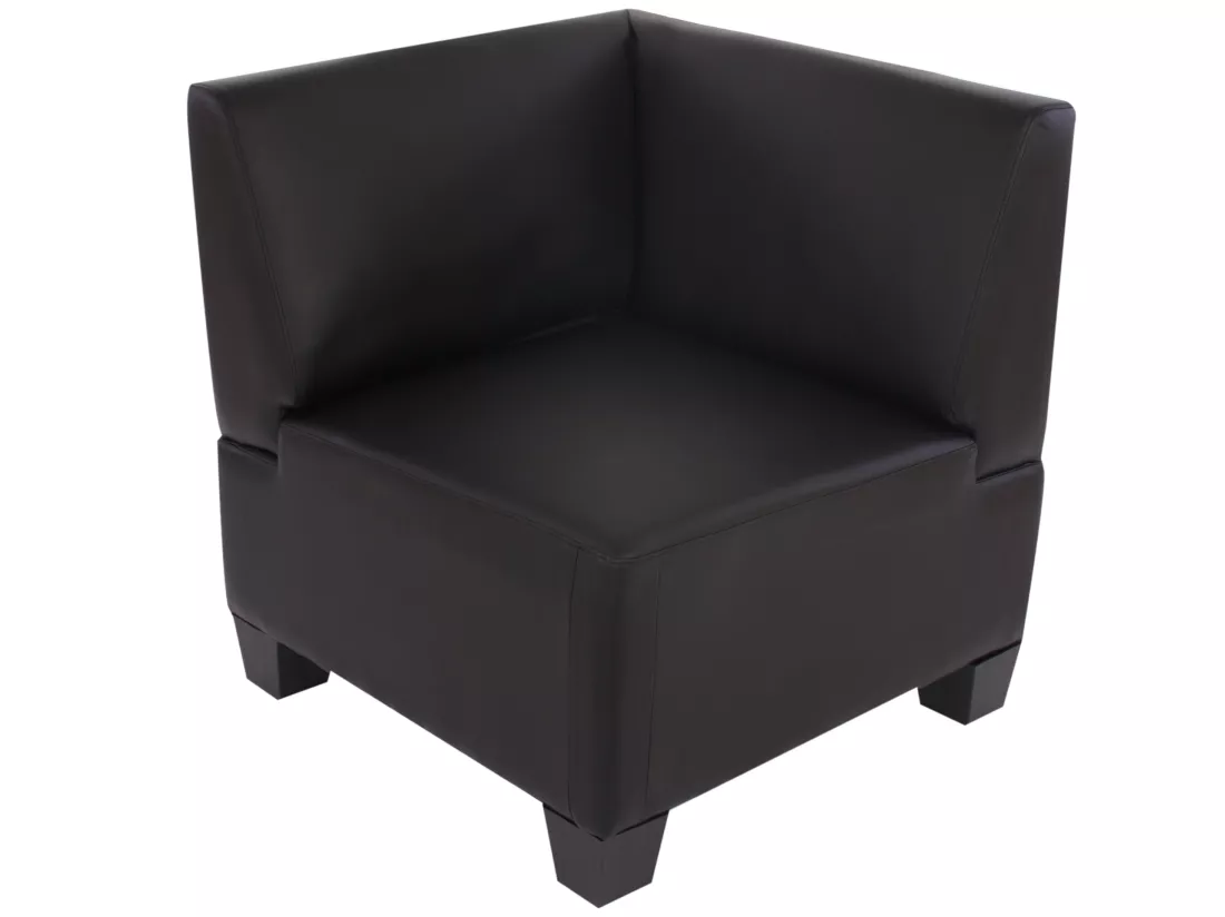 Ensemble de canapés Moncalieri (2 pièces), noir