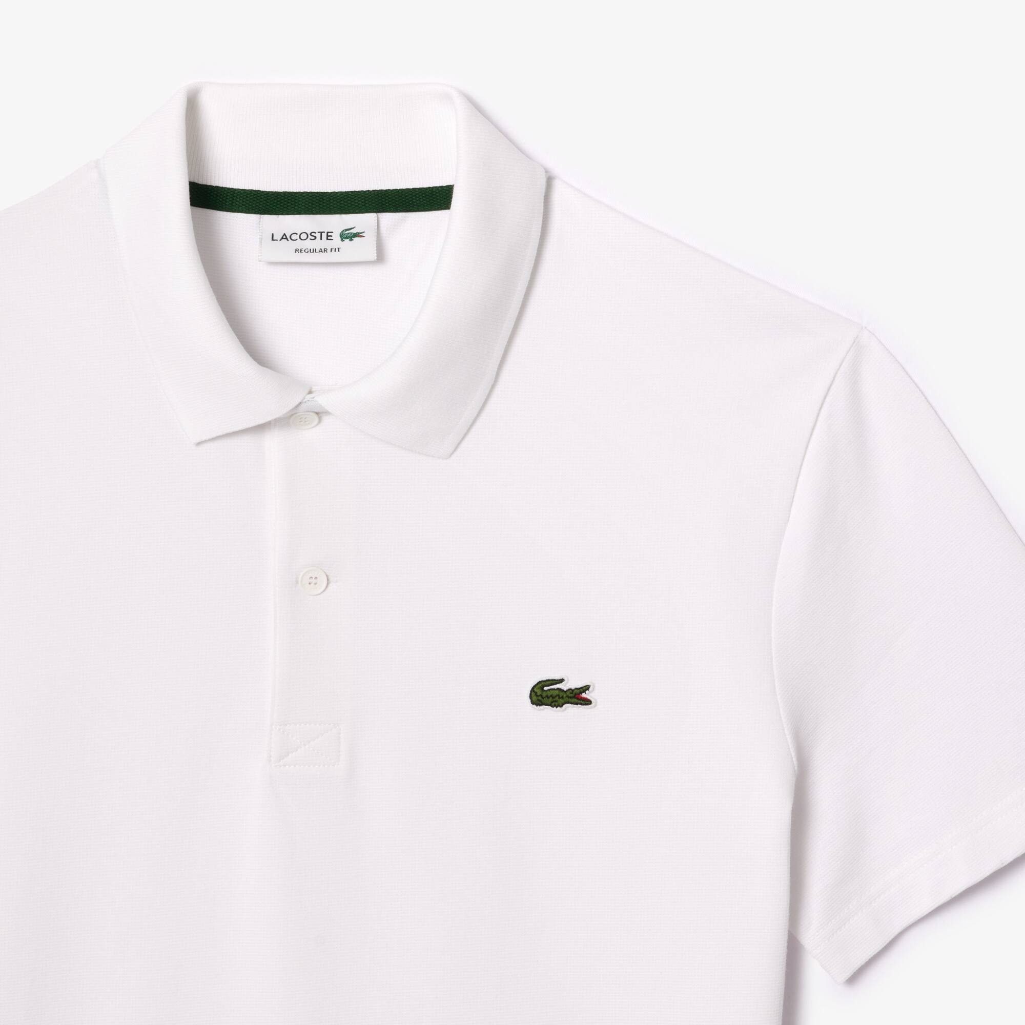 Herren LACOSTE Regular Fit Poloshirt aus Bio-Baumwolle Kurze Ärmel - Weiss - Lacoste - Herren