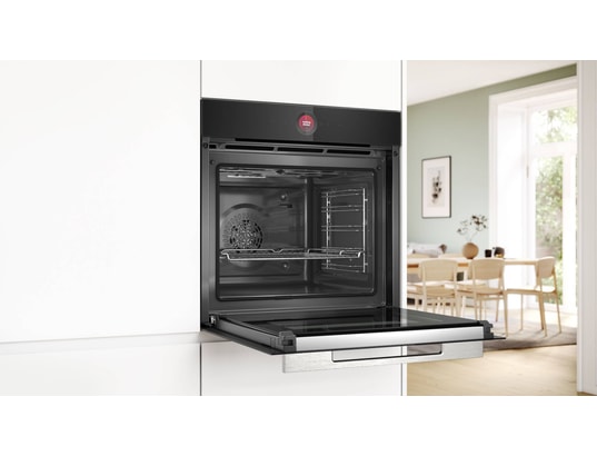 BOSCH - Four encastrable pyrolyse HBG7741B1, Série 8, 14 modes de cuisson, Air Fry