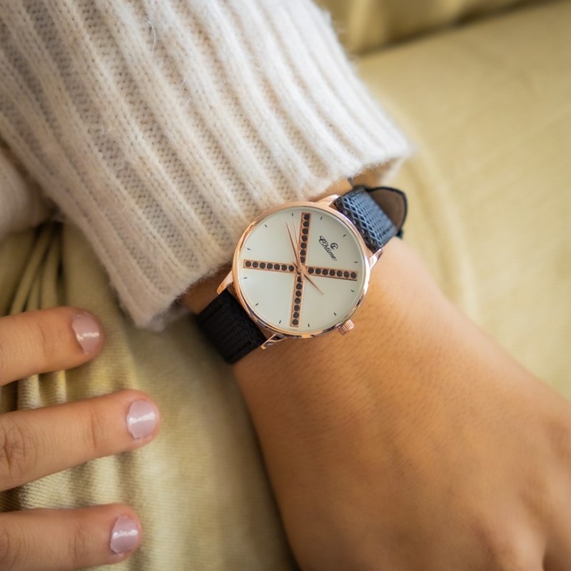 Montre Femme CHTIME bracelet Cuir Noir