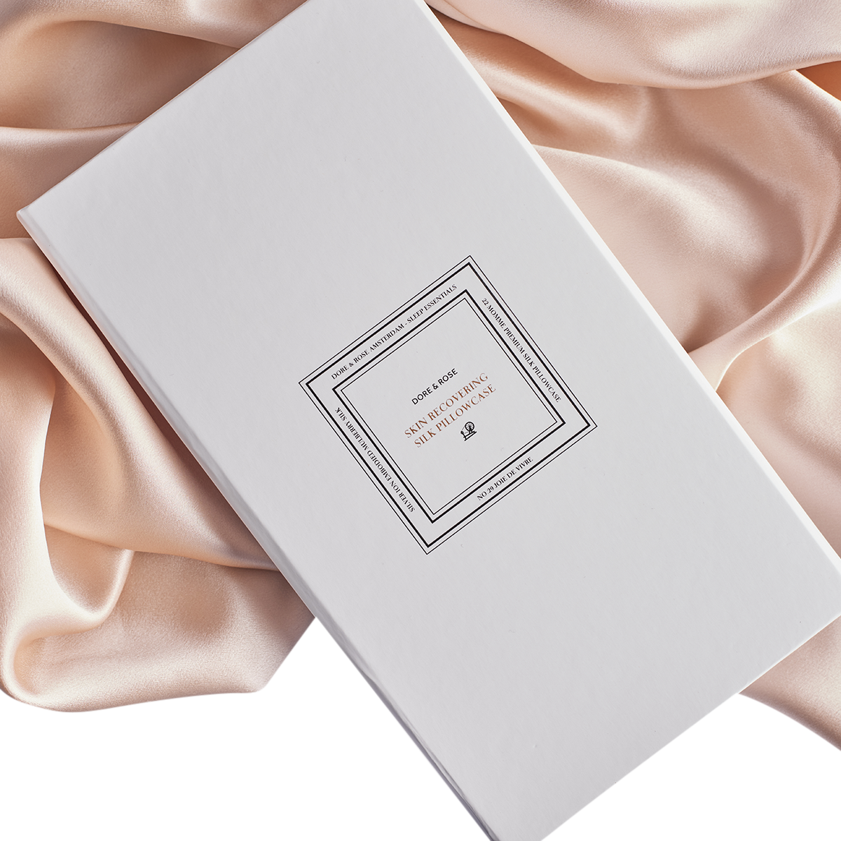 Silk Pillowcase Champagne Nº 29 Joie de Vivre