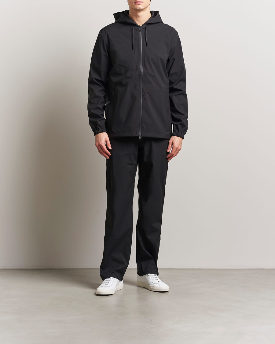 RAINS Suva Hooded Waterproof Jacket Black