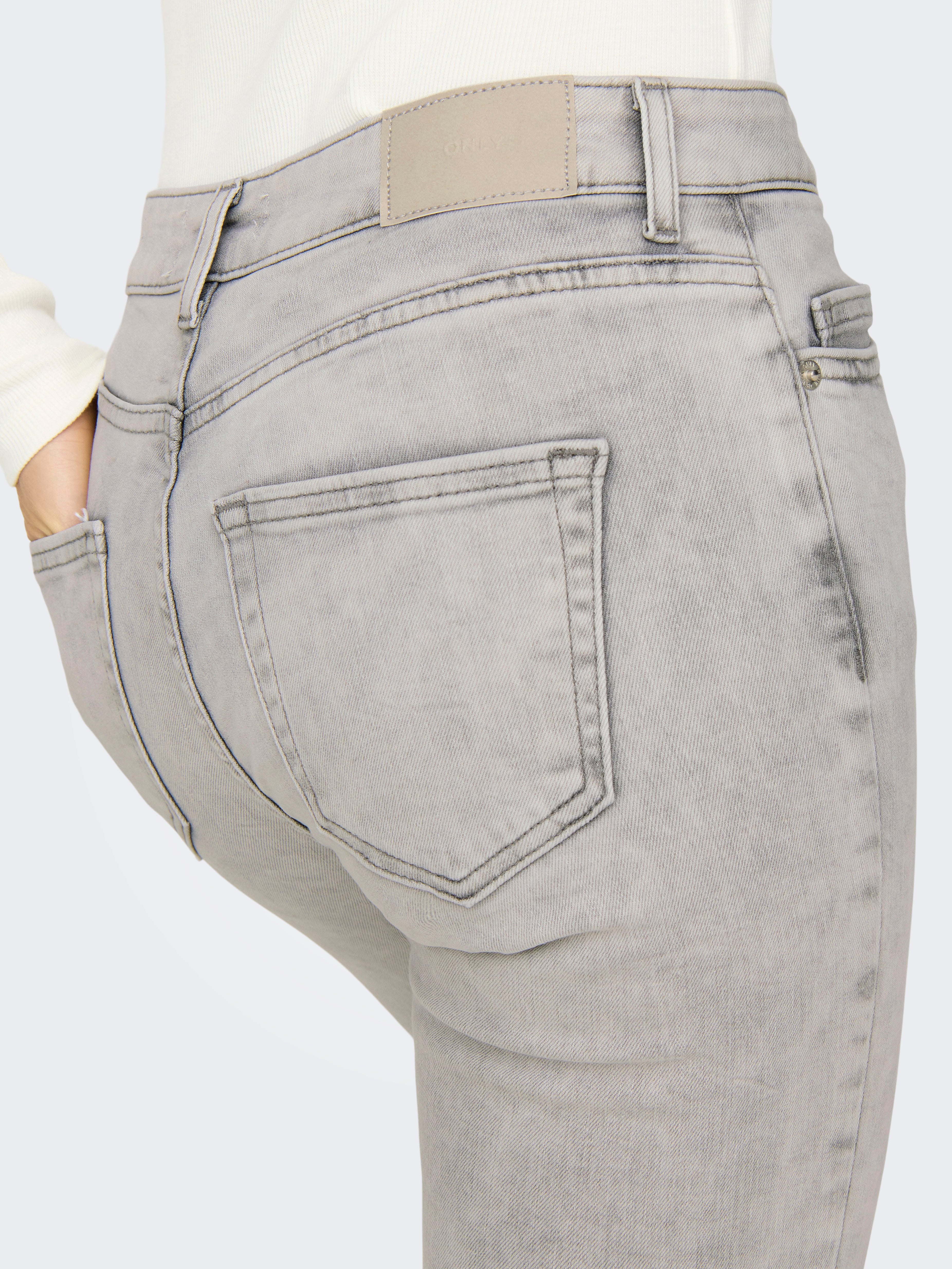ONLBLUSH Mittlere Taille Skinny Fit Jeans Light Grey Denim