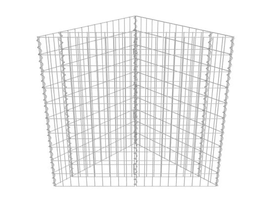 Lit surélevé à gabion Acier galvanisé 75x75x50 cm