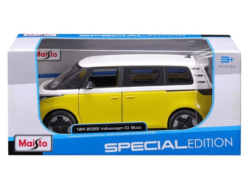 Maisto VW ID Buzz 2023 1:24, Gelb Sammlermodell im Massstab 1:24