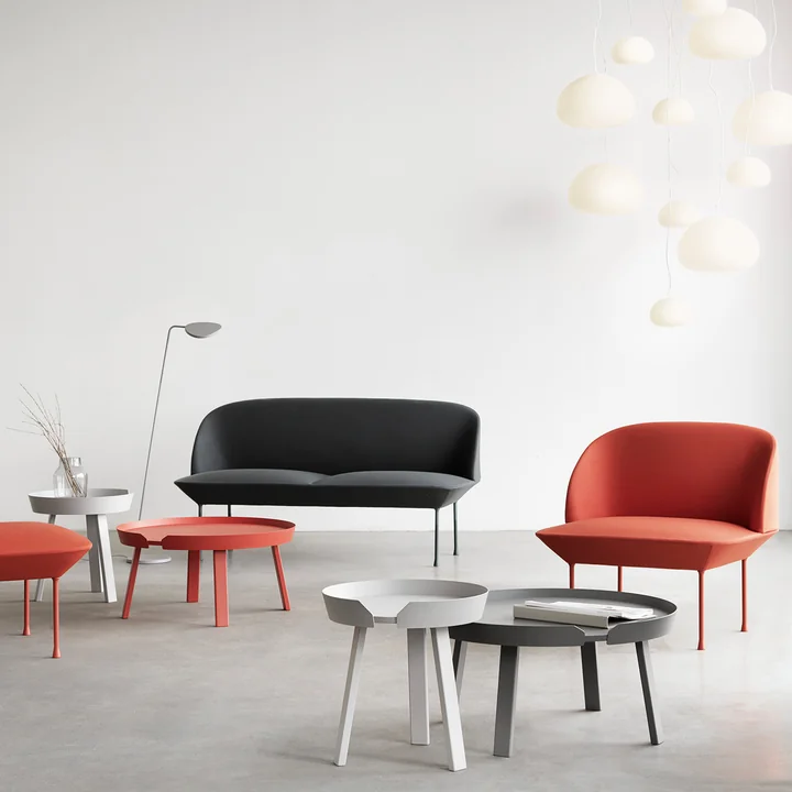 Muuto - Around Couchtisch Ø 72 cm, anthrazit