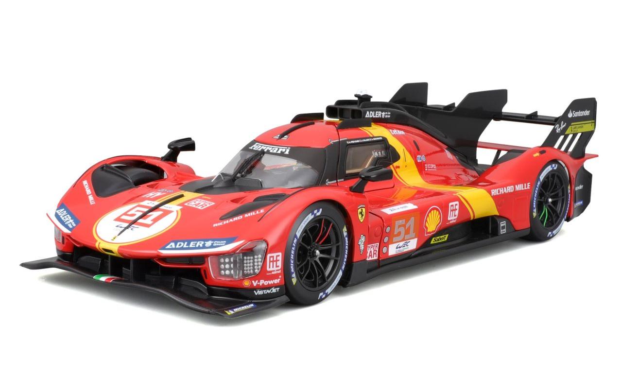 Ferrari 499P Le Mans Champion 2023 Rot 1:18Sammlermodell im Massstab 1:18