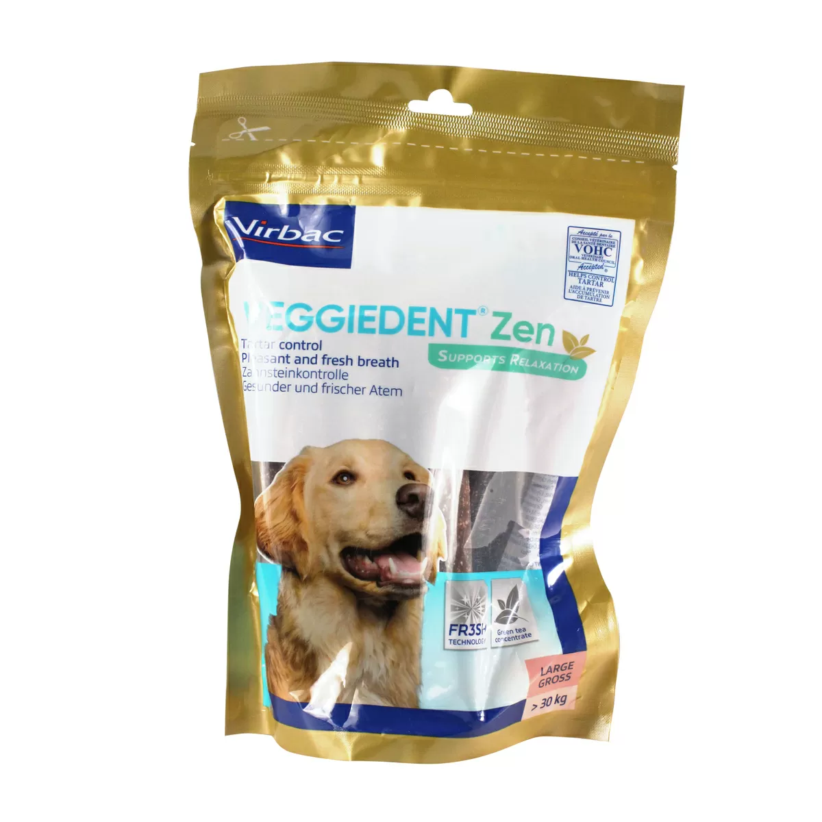 Virbac Veggiedent Zen tyggepinde, L - 15 stk