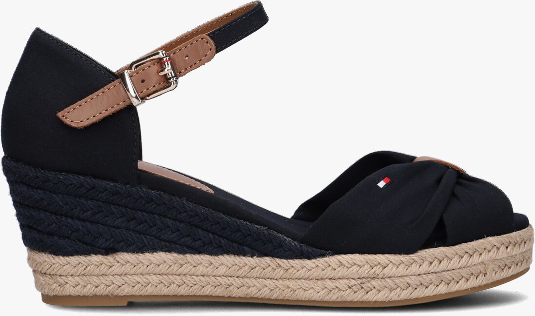 TOMMY HILFIGER blauwe tommy hilfiger espadrilles basic open toe mid wedge