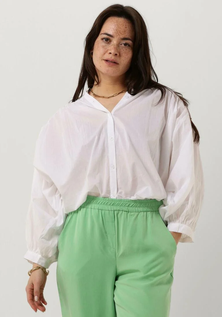 SUMMUM witte summum blouse blouse cotton voile