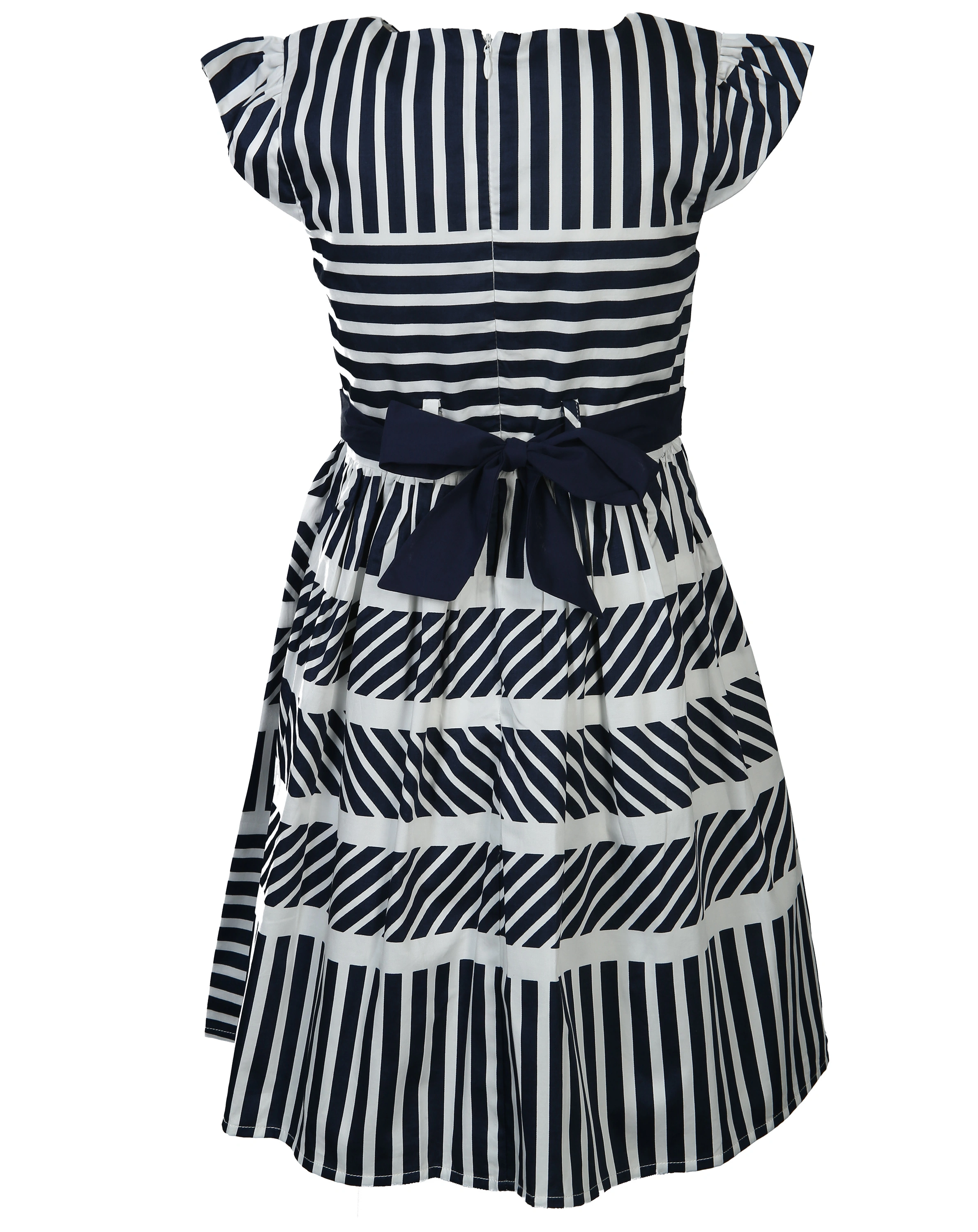 Kurzarm-Kleid MARITIMUS in navy