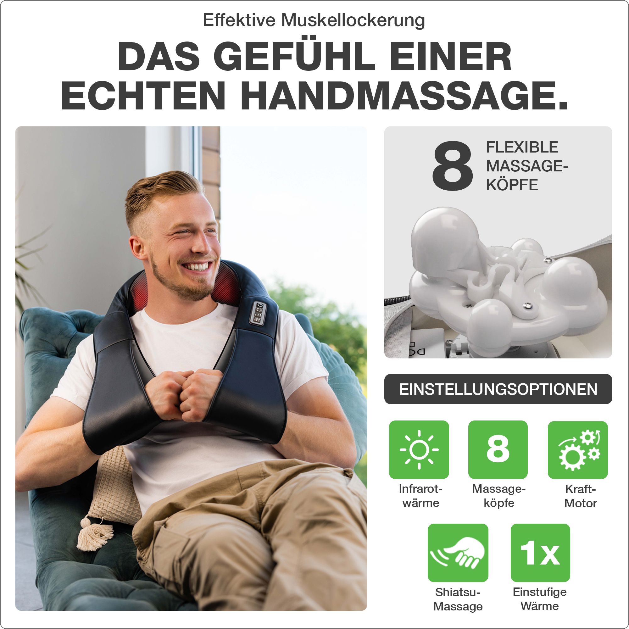 Donnerberg Basic Nackenmassagegerät Massagegerät