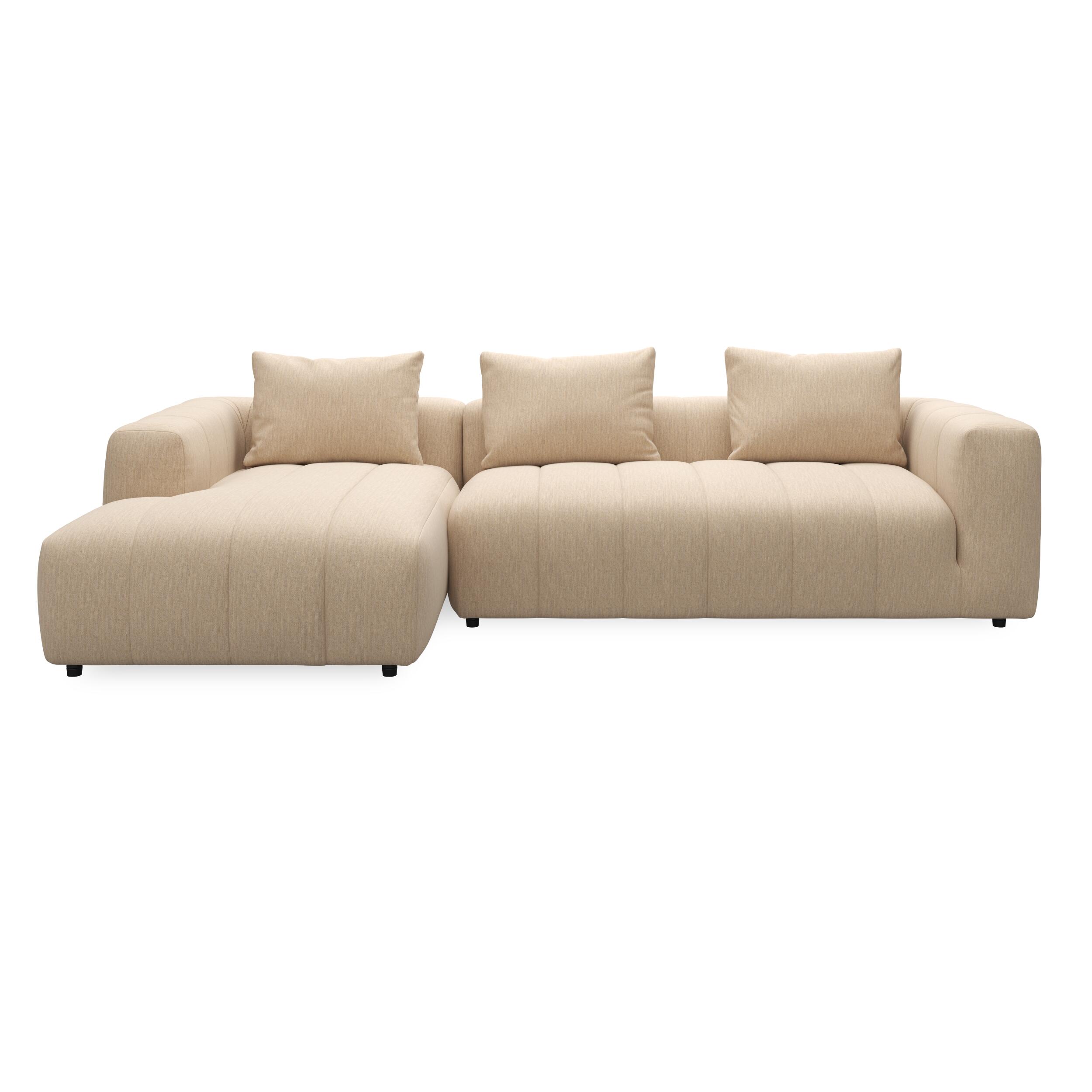 Ingvar venstrevendt sofa med chaiselong