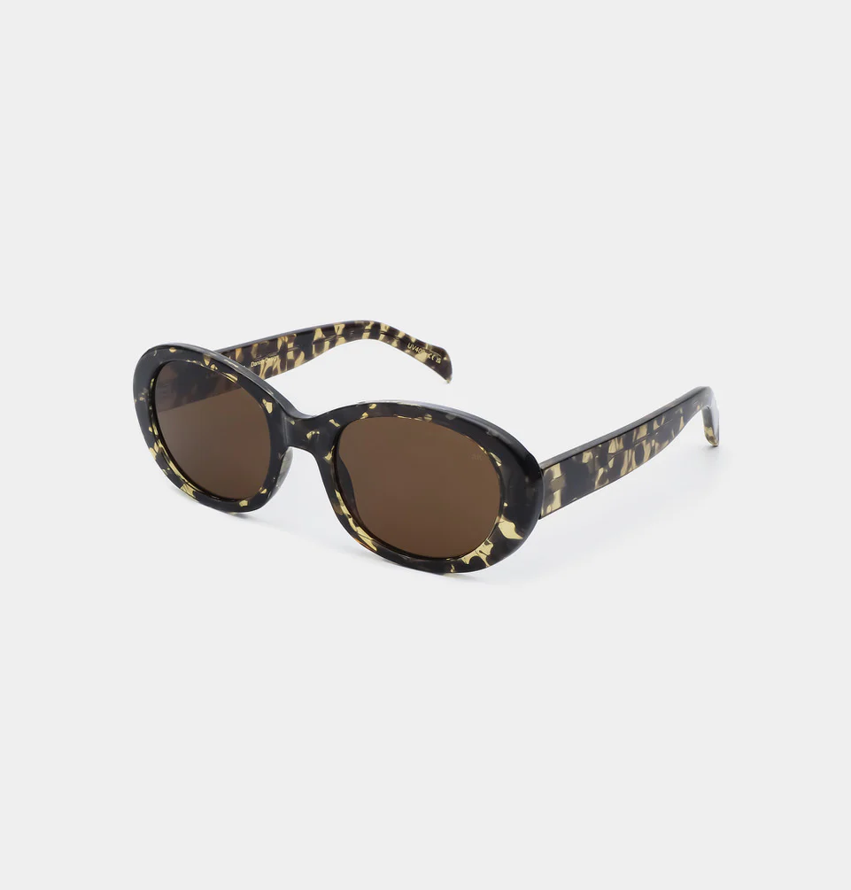 A. Kjærbede  Anma solbrille - sort/gul