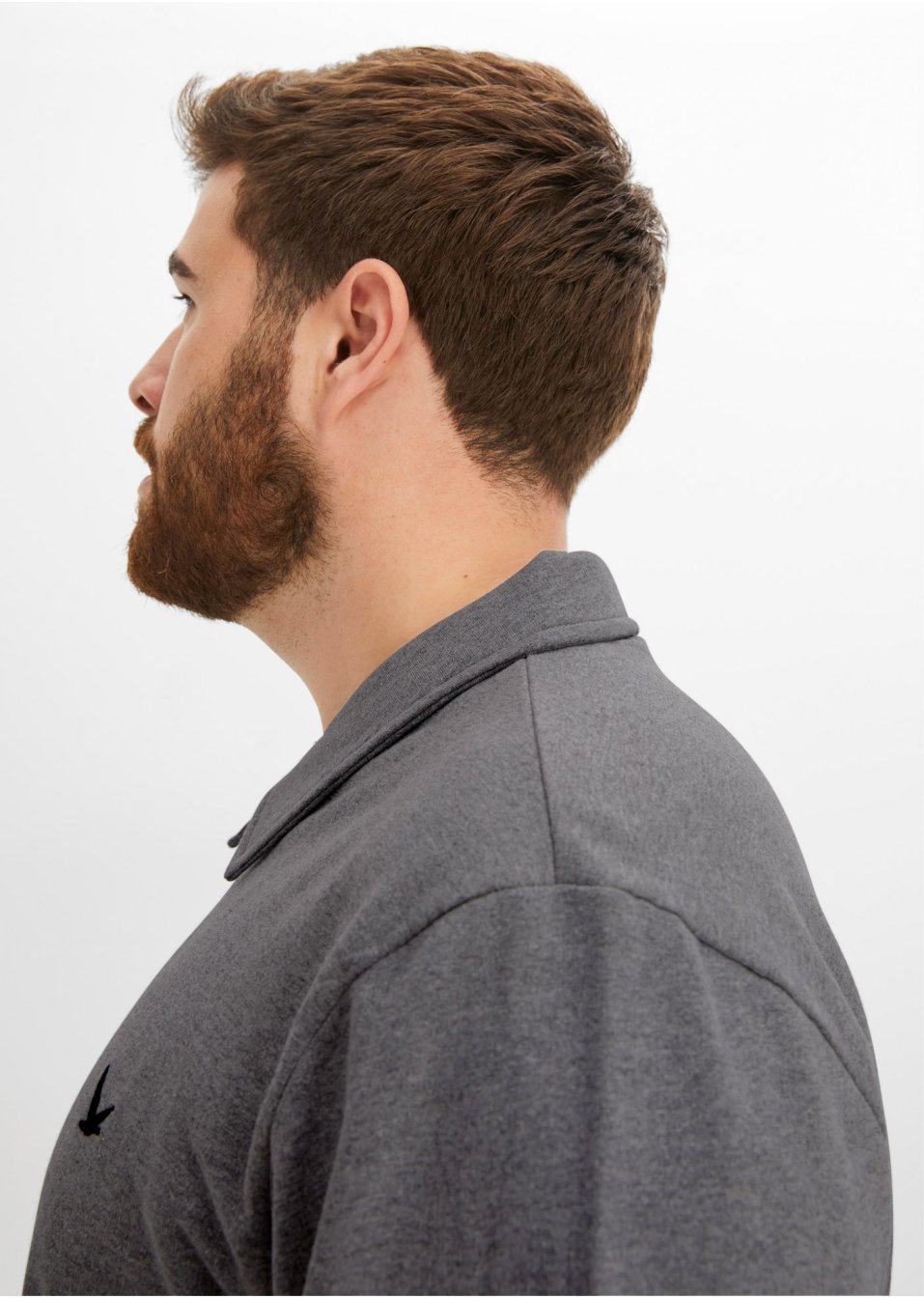Sweat-shirt à col polo