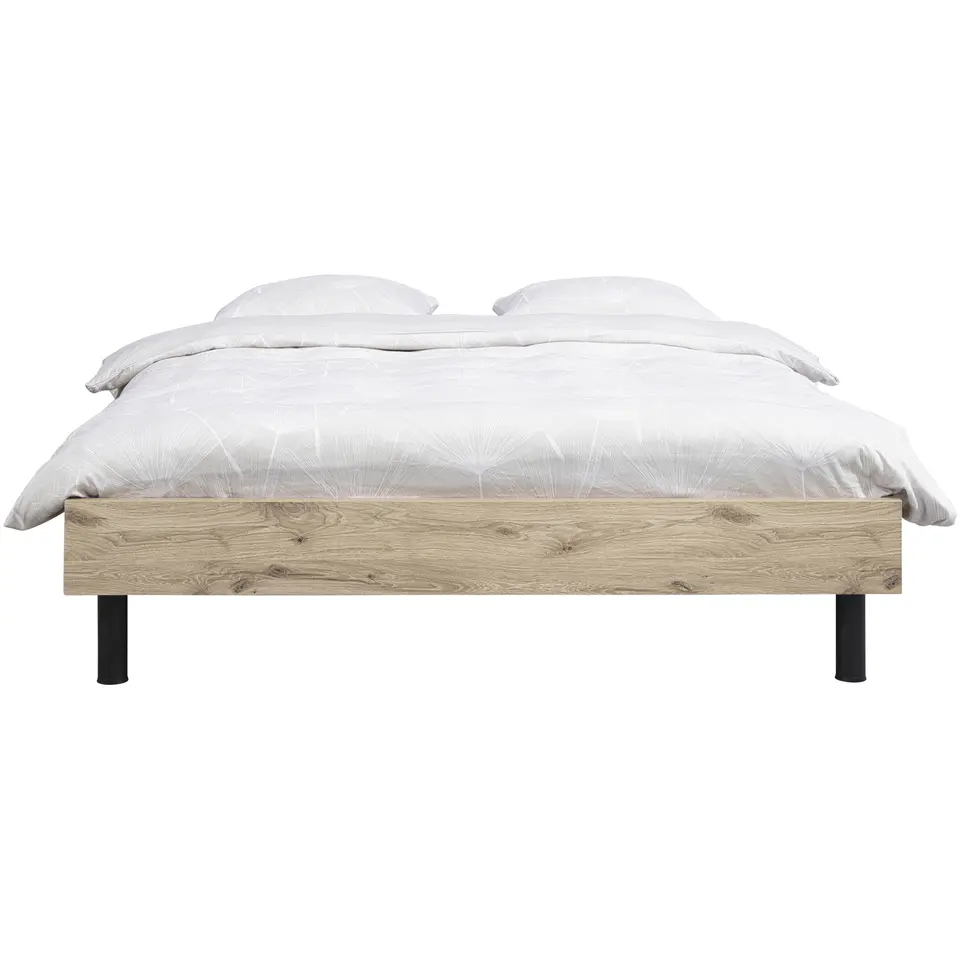 Bed Nova - eikenkleur - 140x200 cm