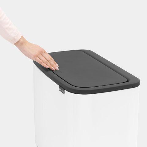 Bo Touch Bin, met 3 binnenemmers, 3 x 11L - White