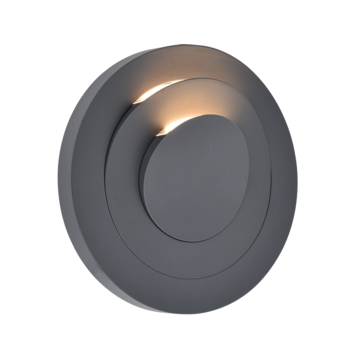 LUTEC wandlamp Moov donkergrijs 25W