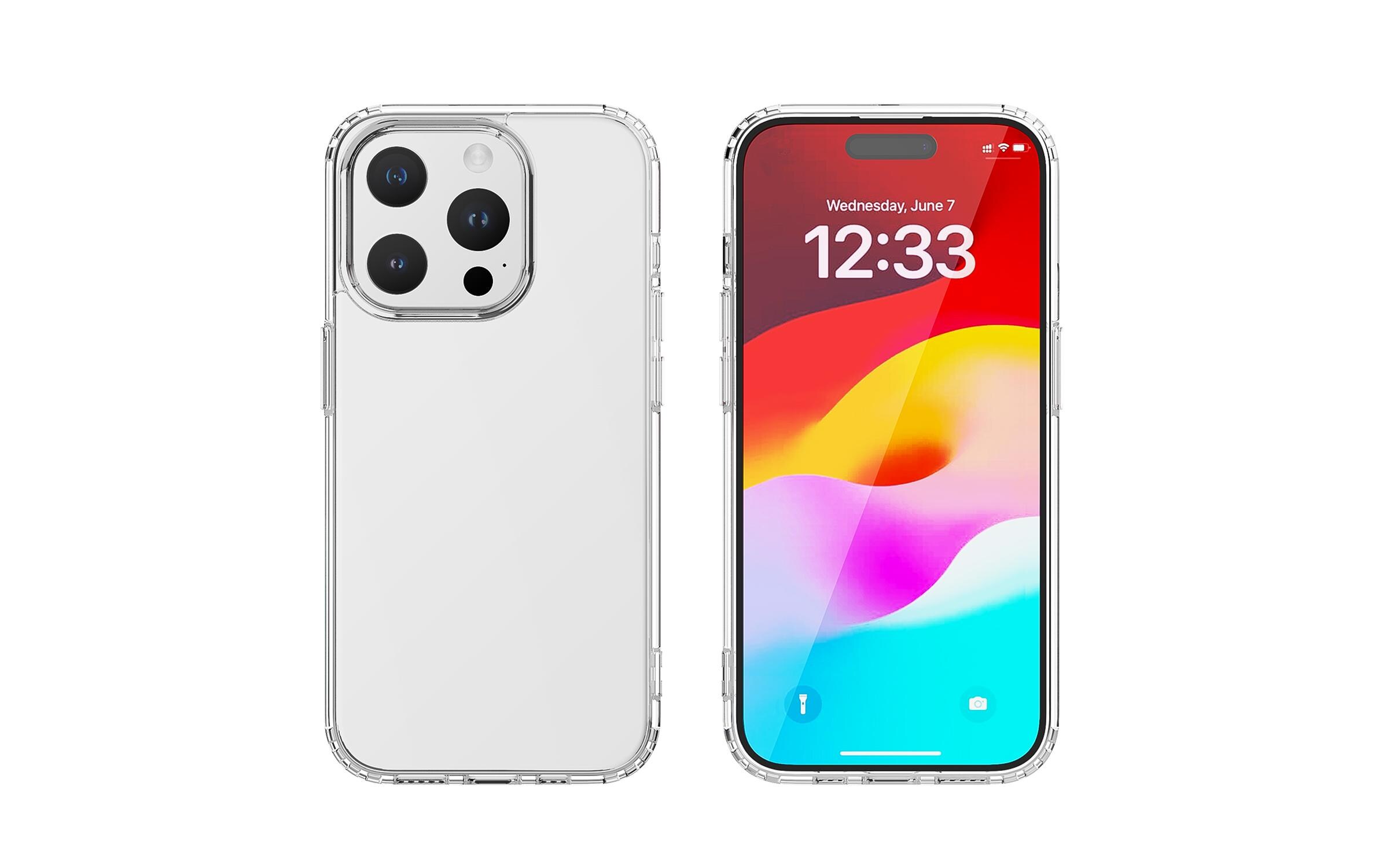 360° Protection Set iPhone 15Set aus Displayschutzfolie und hochfester Schutzhülle für das iPhone 15