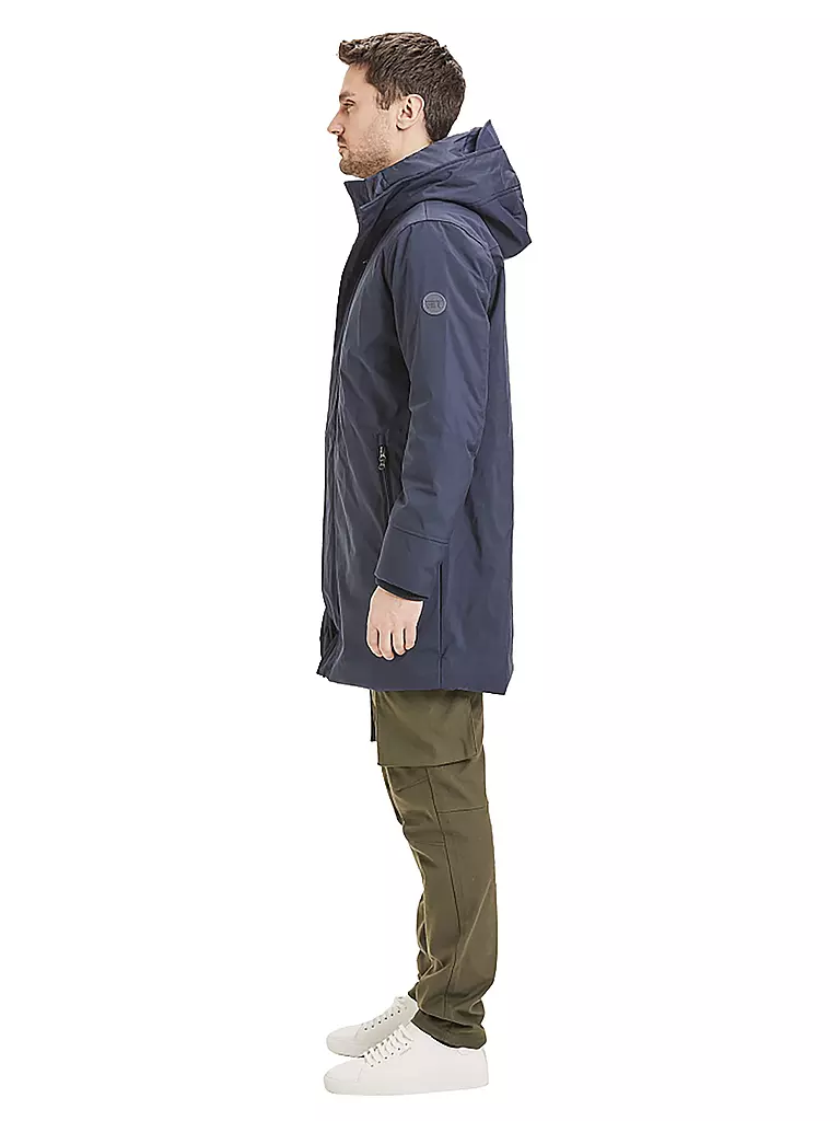 KNOWLEDGE COTTON APPAREL Softshell Parka blau