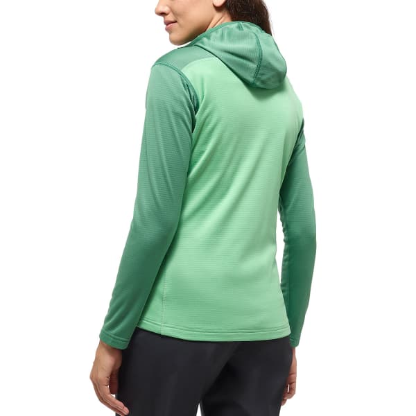 Veste polaire HAGLÖFS ROC FLASH MID HOOD W DK JELLY GREEN/MINT
