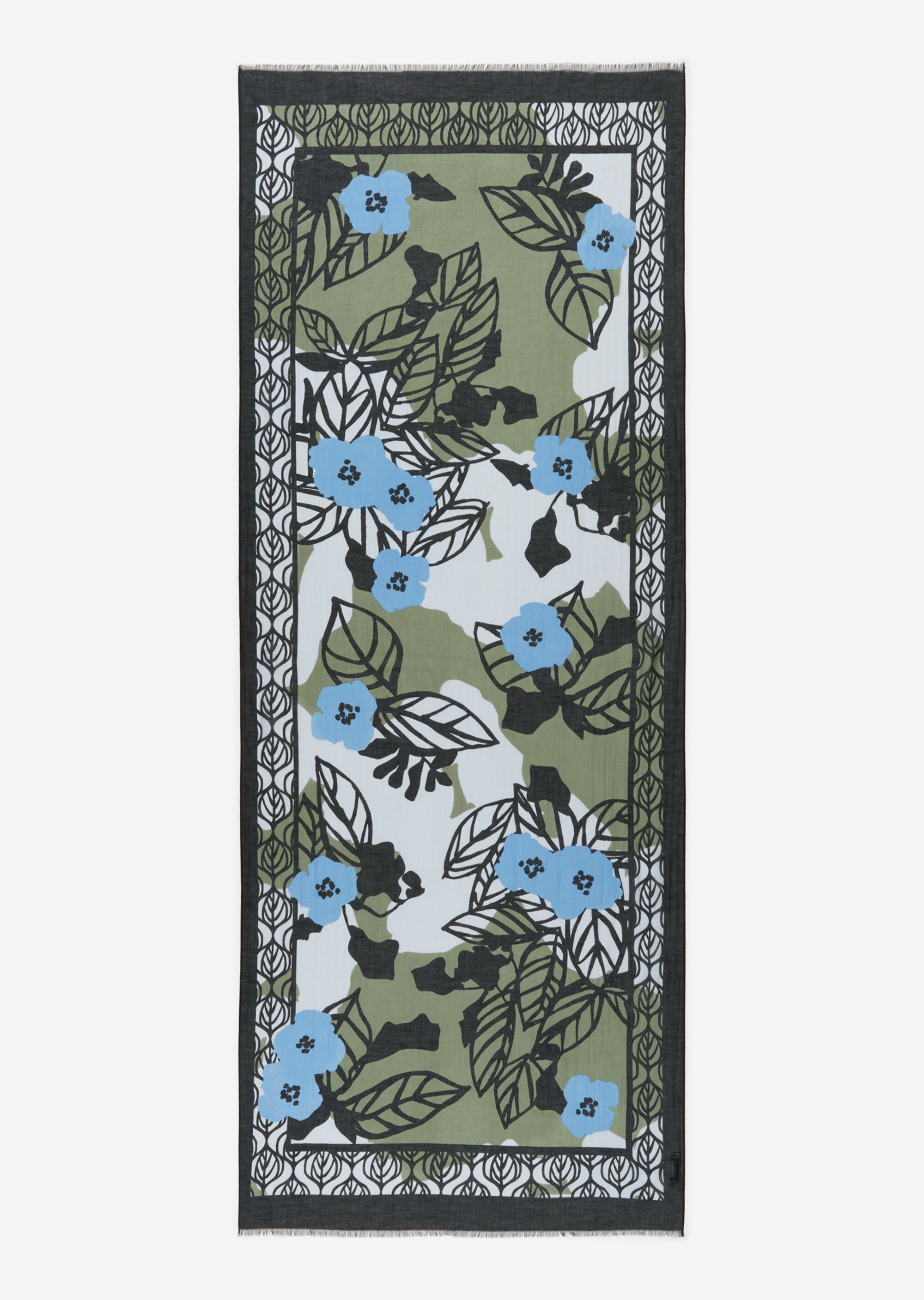 Schal mit Allover-Printmit Tencel™ Lyocell