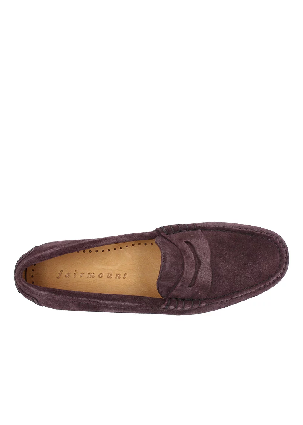 MOCASSIN RUBBER DRIVER VELOURS VIOLET