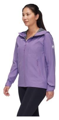 Veste Imperméable Mammut Alto Light Hs Hooded Violet Femme