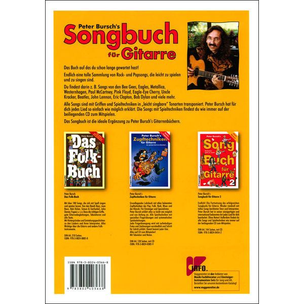 Voggenreiter P.Bursch's Songbuch Für Gitarre 1