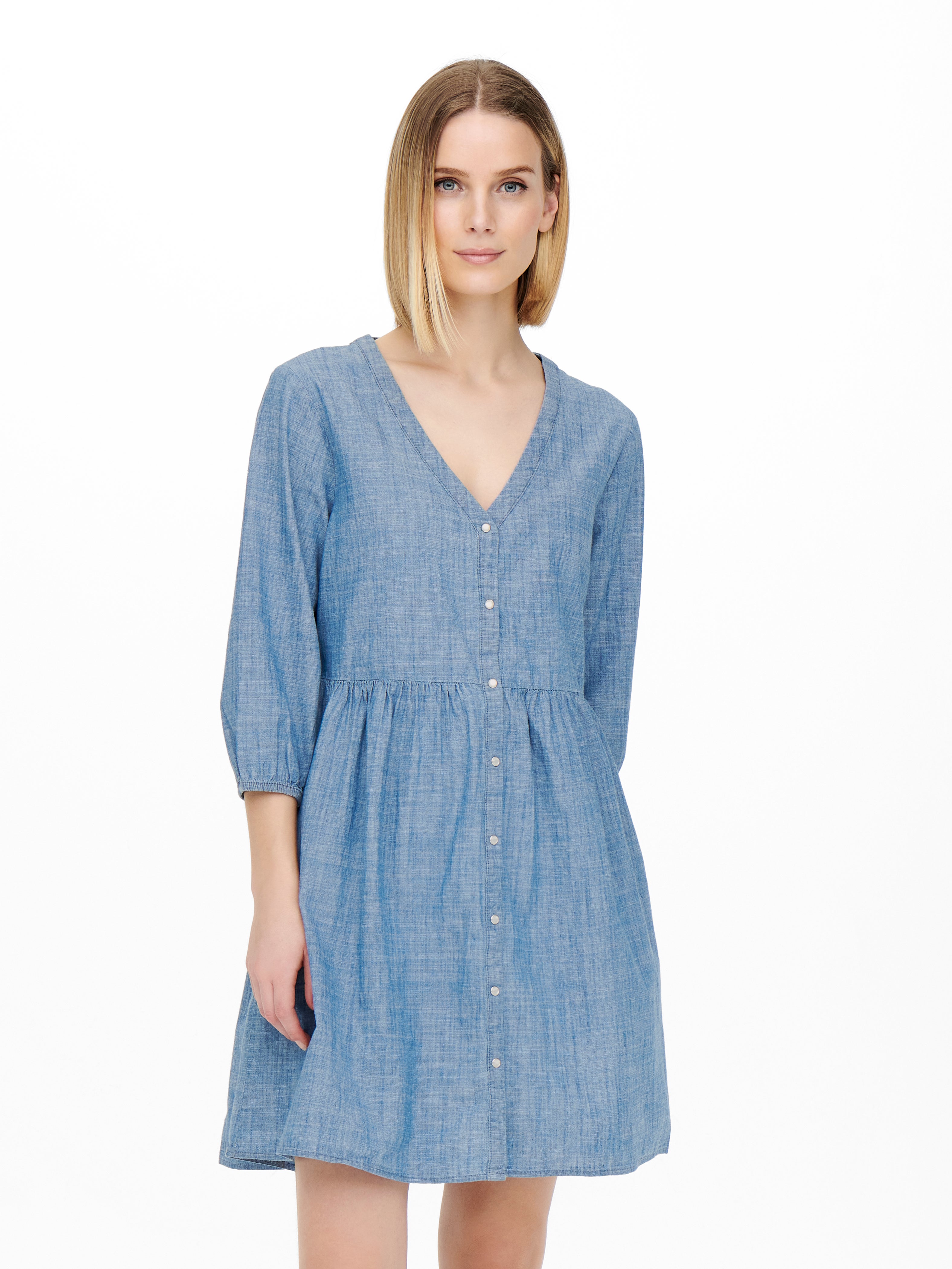 JDYDICTE Kurzes Kleid Medium Blue Denim