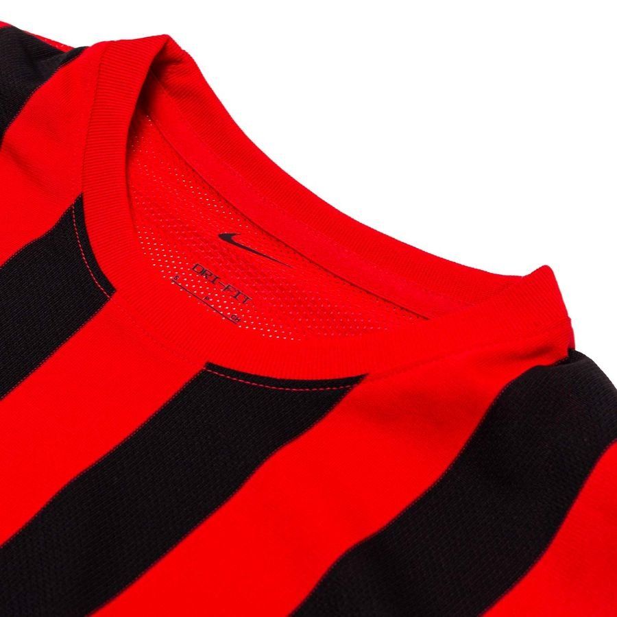Nike Maillot Dri-FIT Striped Division IV - Rouge/Noir/Blanc Femme