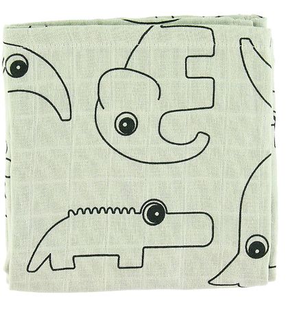 Done By Deer Spucktücher - 3er-Pack - 70x70 - Deer Friends Green