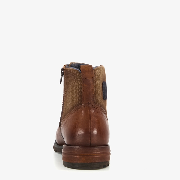 Bugatti leren heren veterboots bruin