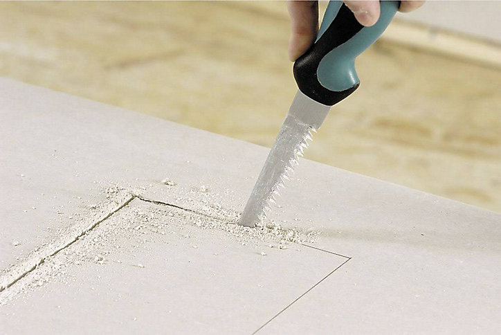 Scie à main pour plaques de plâtre Wolfcraft