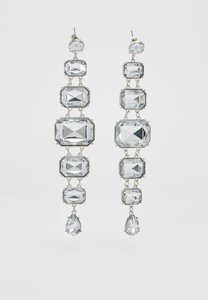 Brincos de strass