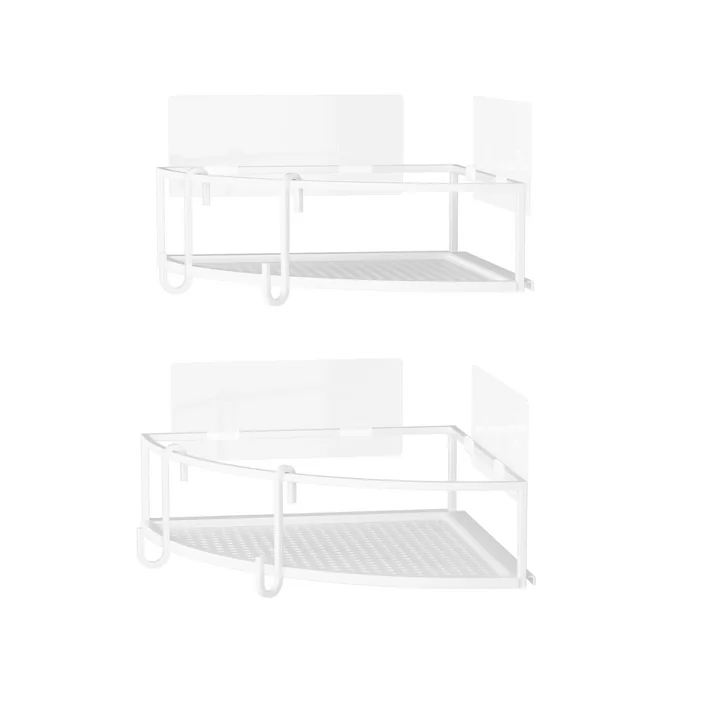 Umbra - Cubiko Duschablage dreieckig, 2er-Set, weiss