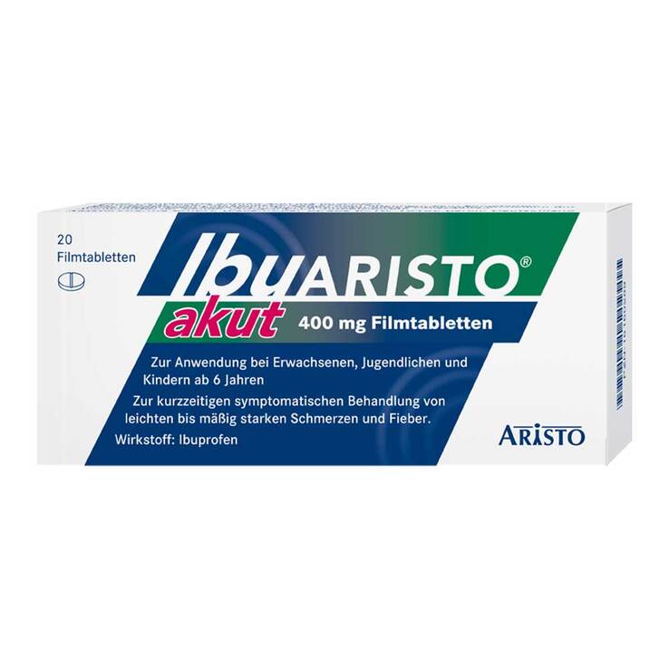 IbuARISTO akut 400 mg Ibuprofen Filmtabletten, 20 St