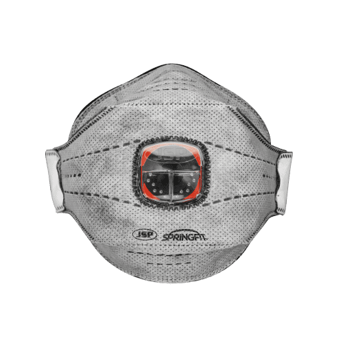 Masque de protection anti-poussières Springfit 436 FFP3 JSP trois plis anti-odeur charbon actif avec valve Typhoon