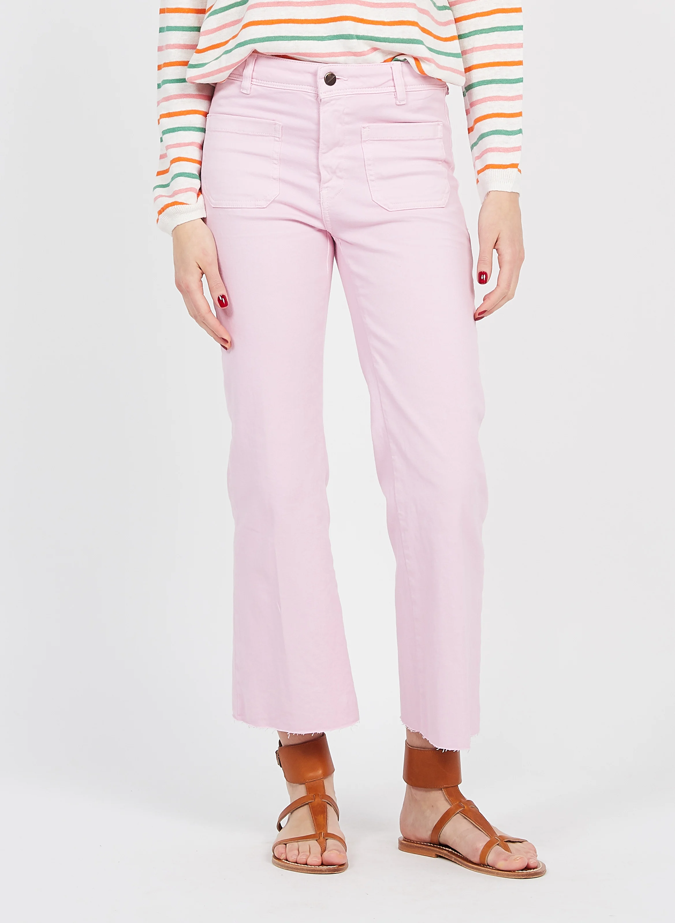 CARLOTTA - Pantalon large | Rose