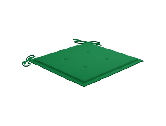 VIDAXL - Galette de chaise Coussins de chaise de jardin 6 pcs vert 40x40x4 cm tissu