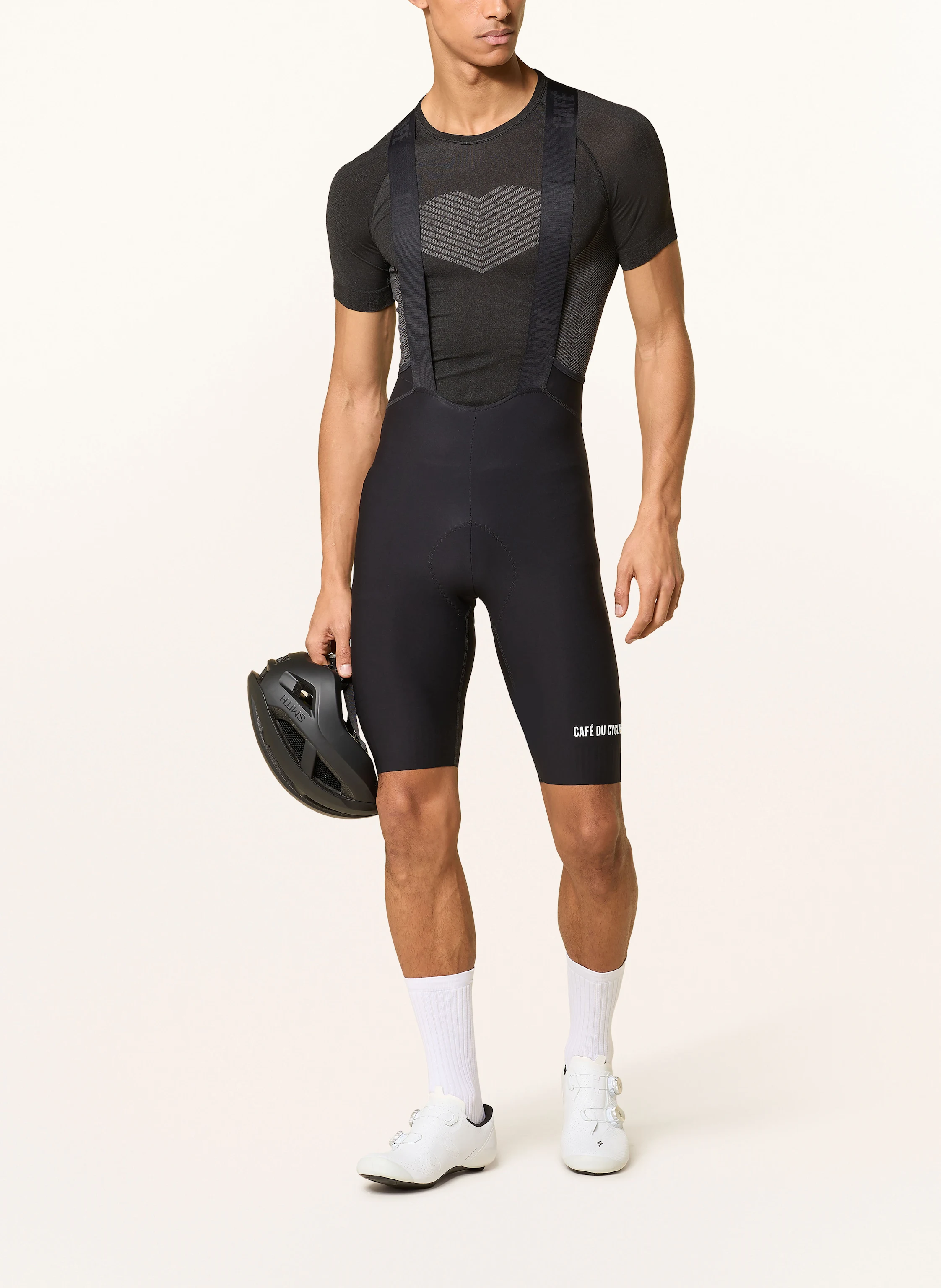 CAFÉ DU CYCLISTE Radhose mit Trägern und gepolstertem Einsatz MARINETTE