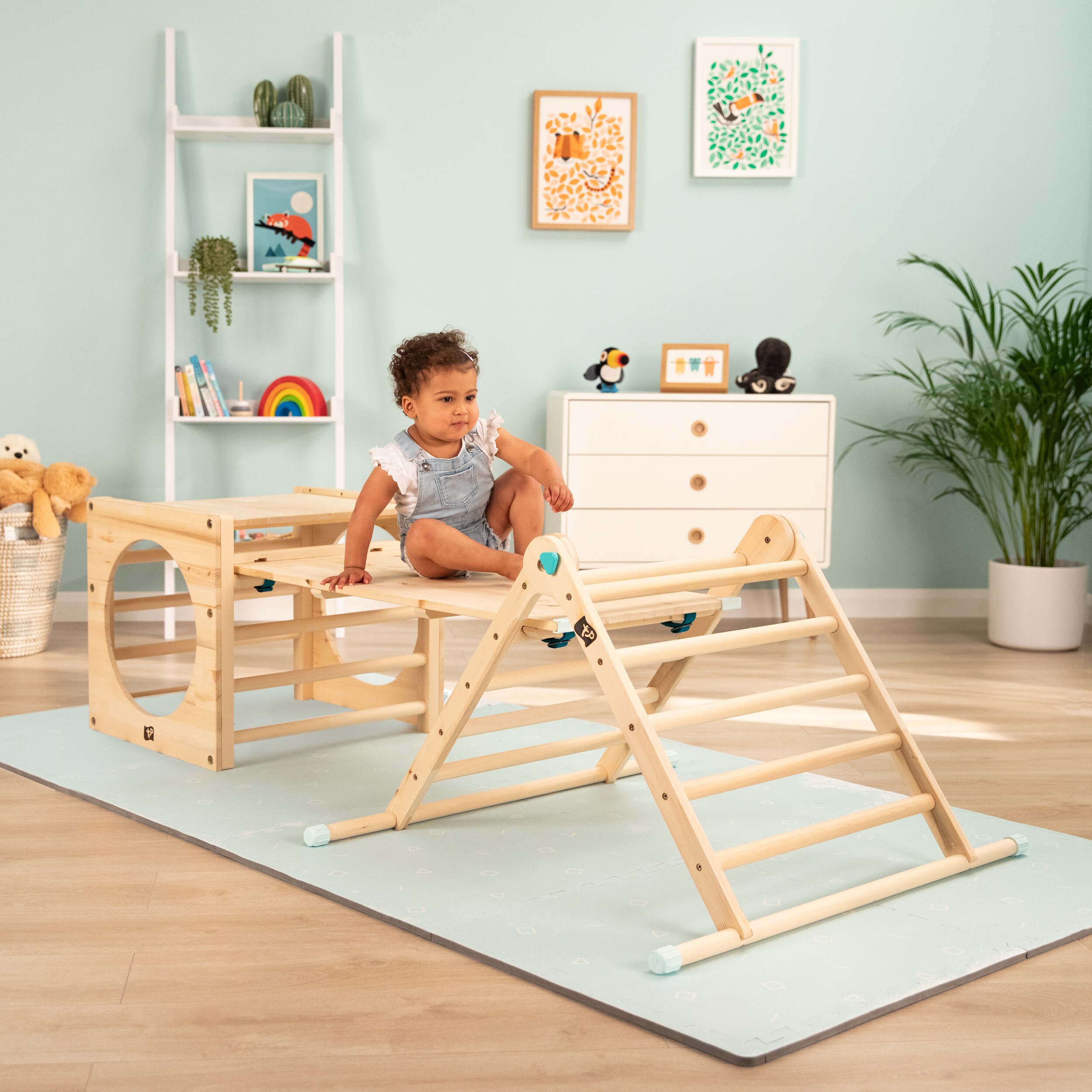 TP-Toys Holzbrücke und -Rutsche für Kinder