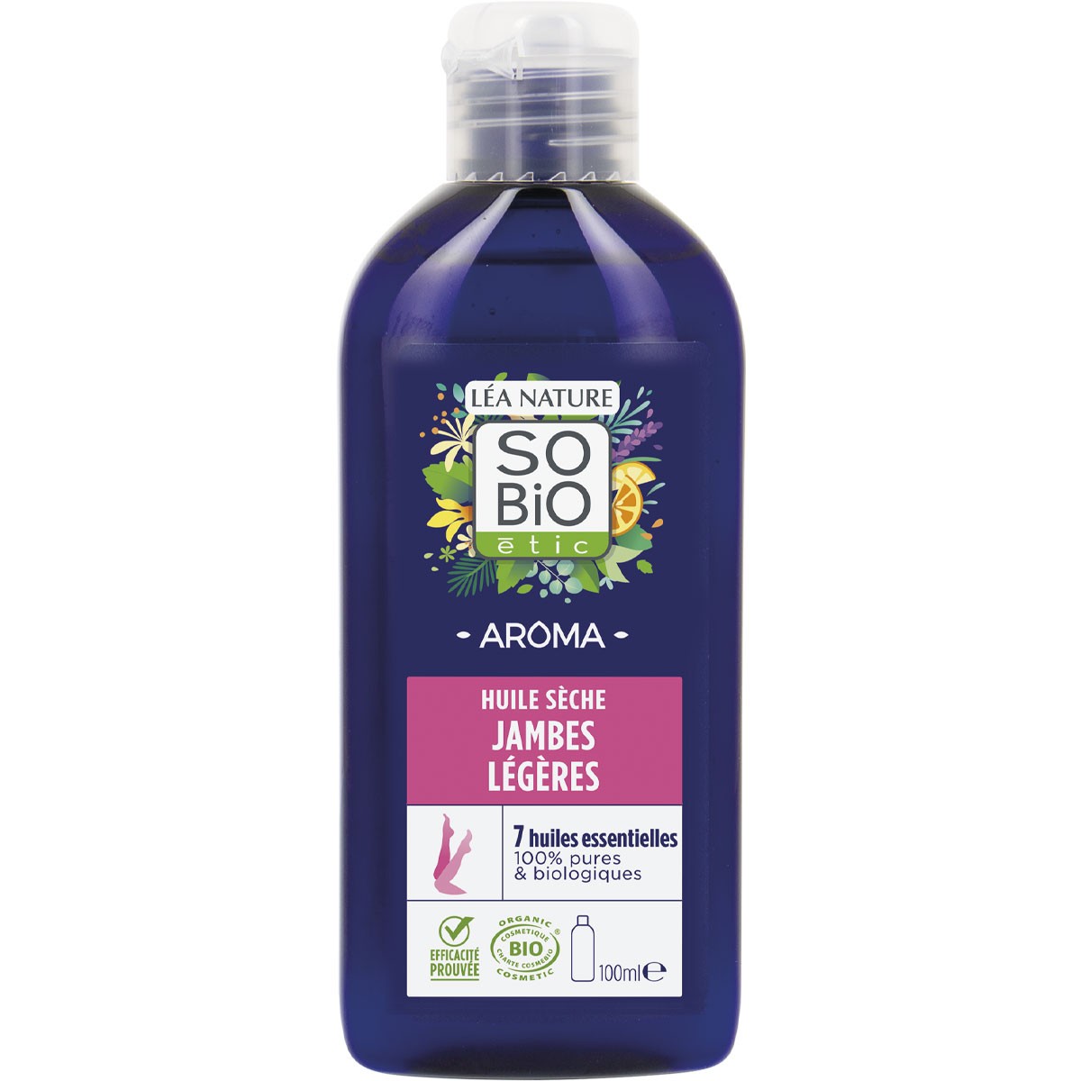 Huile sèche bio - Jambes légères - Corps - 100 ml