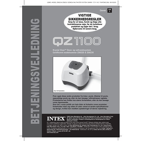 Intex CG-26666 saltvandssystem og ozon