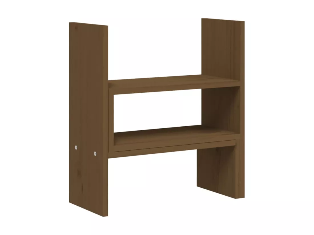 Support de moniteur Marron miel (39-72)x17x43 cm Bois de pin