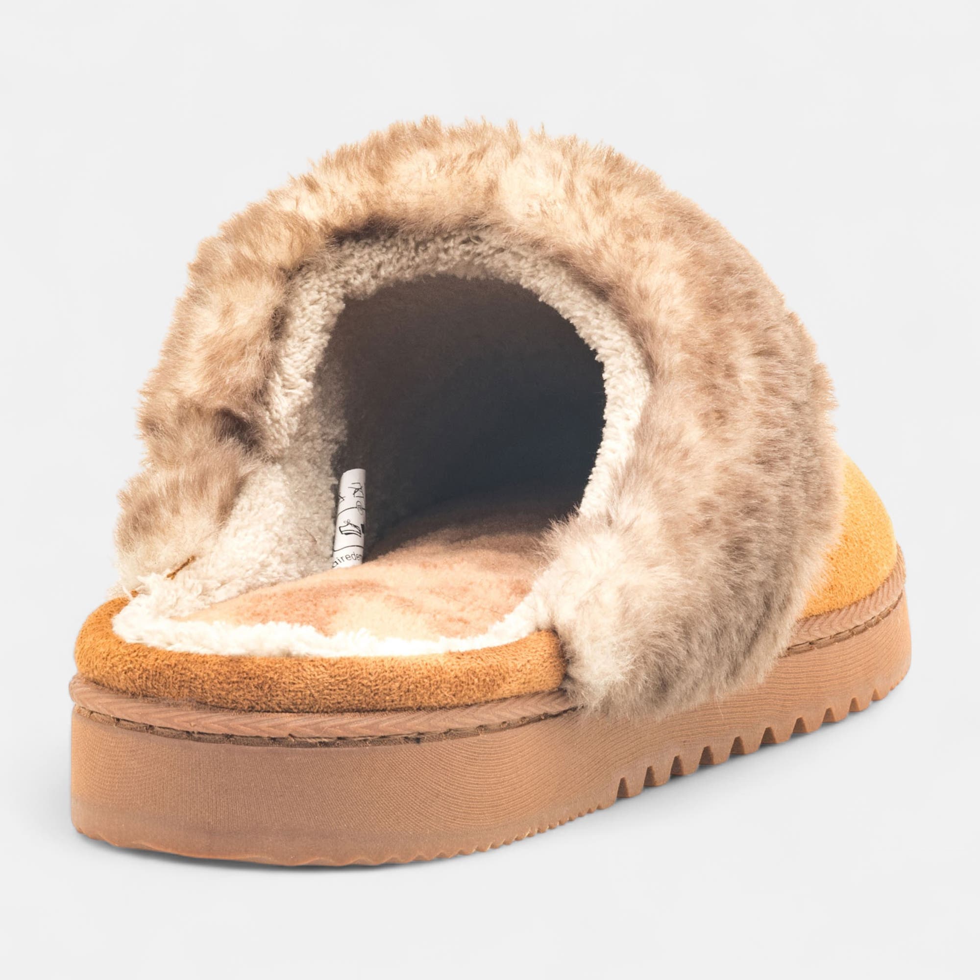 Pantoufles mules Femme cognac