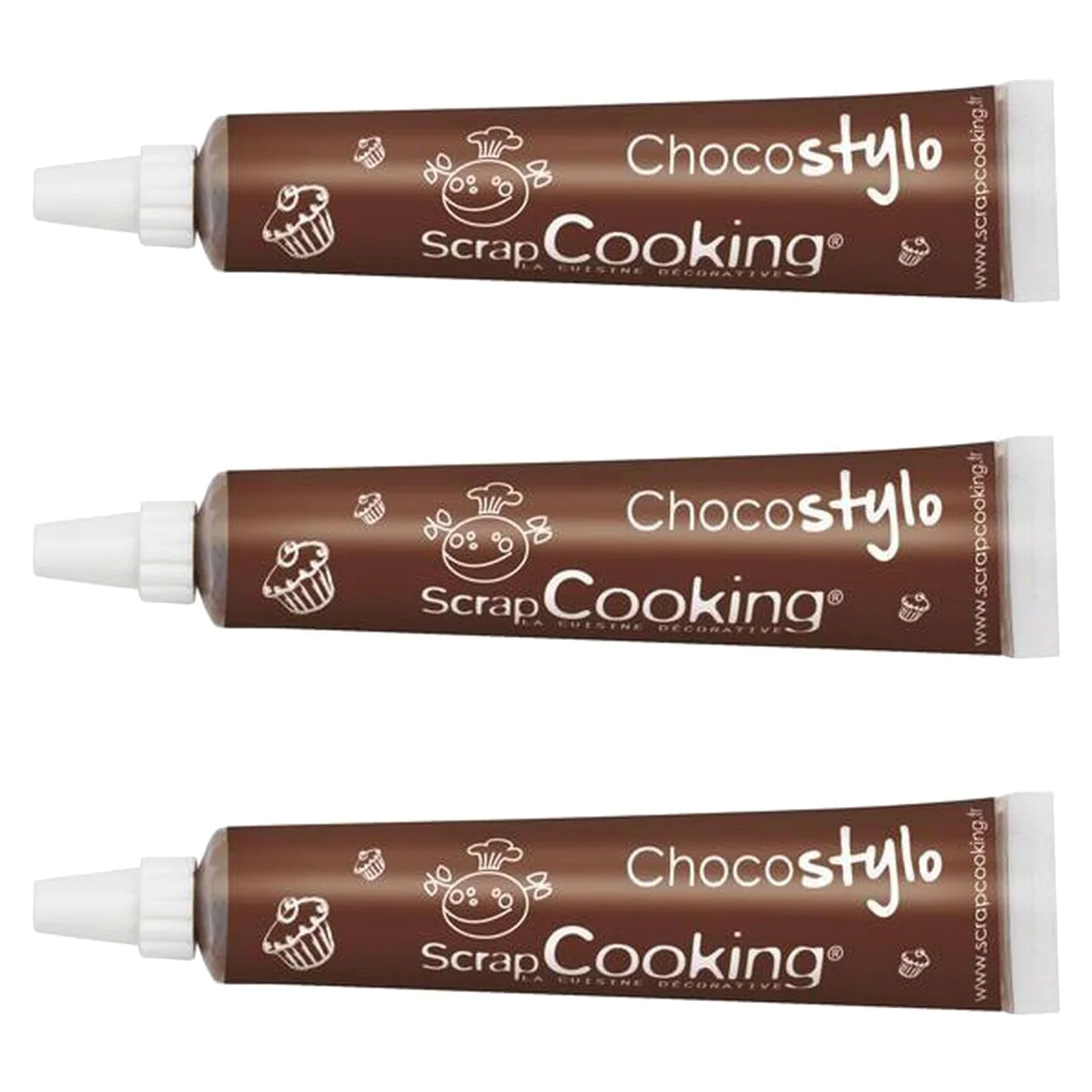 3 stylos chocolat Scrapcooking